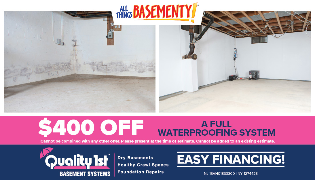 Basement Waterproofing  Savings!