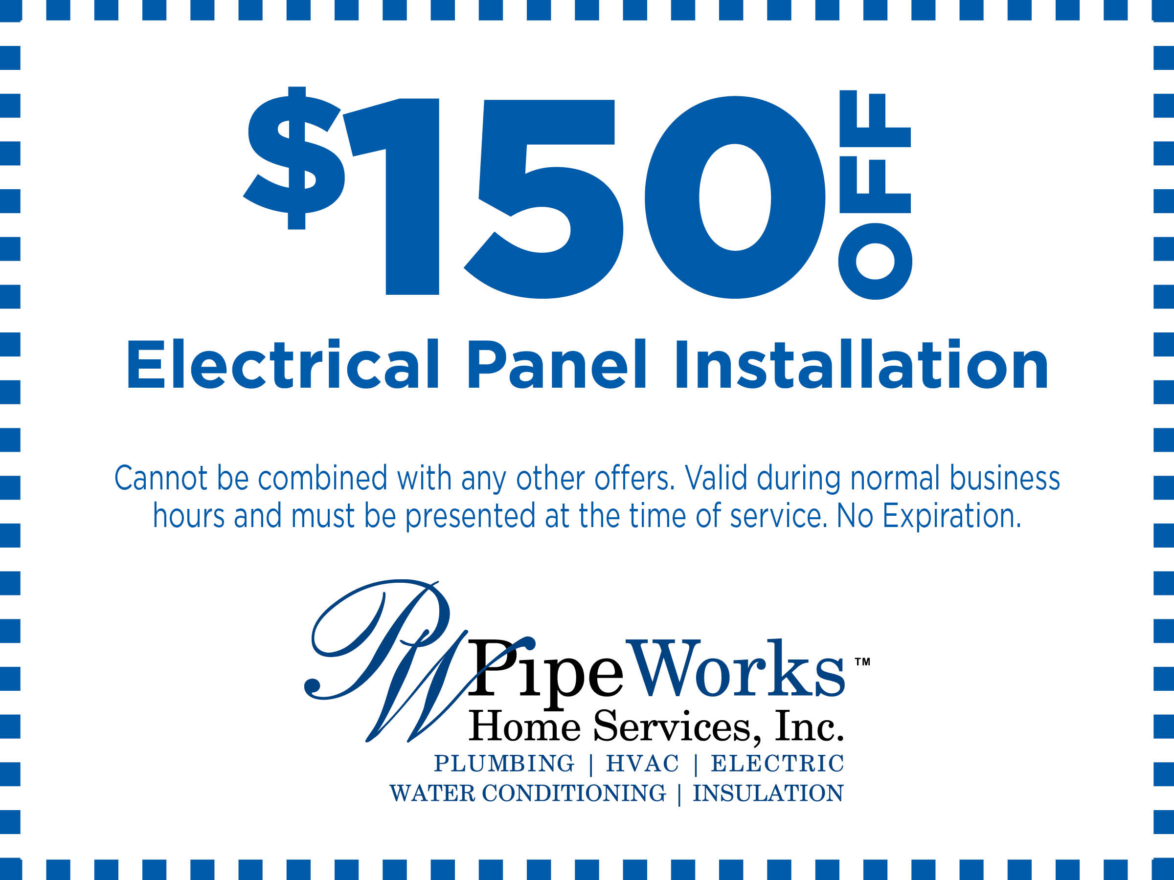 $150 Off an Electrical Panel Installation or Replacement